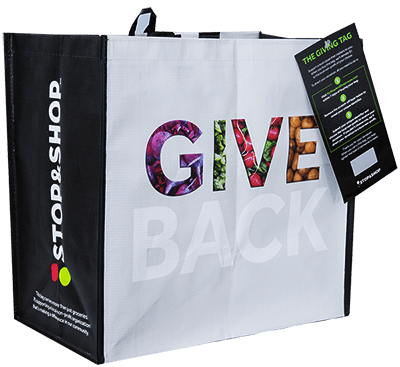 give back stop and shop bag