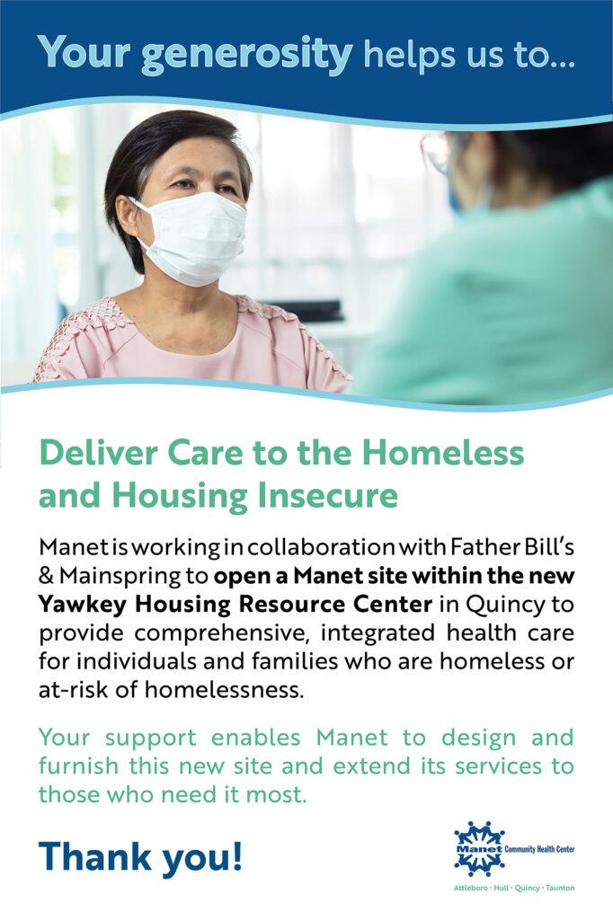Deliver Care to the Homeless and Housing Insecure