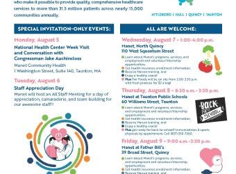 Manet to Host Special Events during National Health Center Week, August 4-10, 2024
