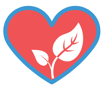 Heart with plant
